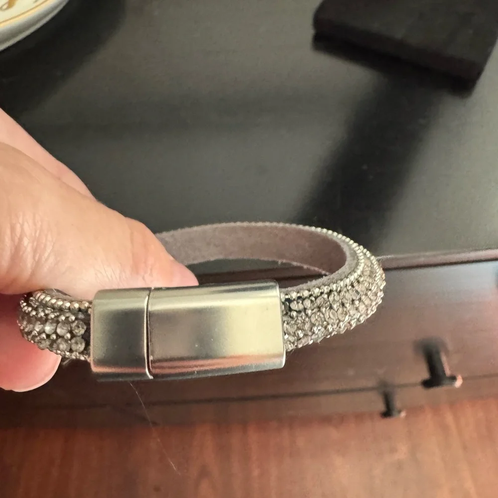 Silver Beaded Bracelet-NWOT